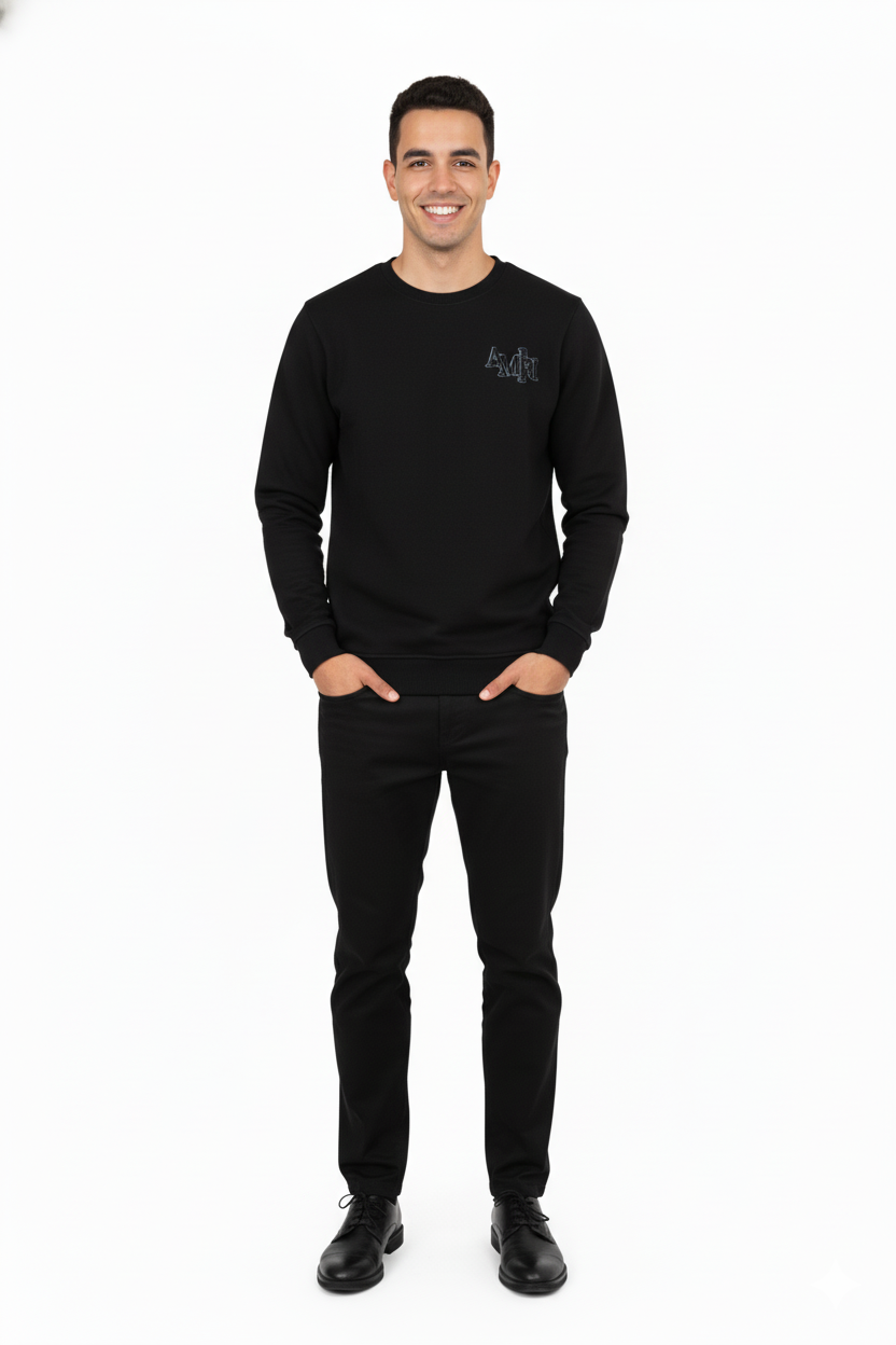 Oppland Erkek Sweatshirt Regular Fit Pamuklu Kumaş iki iplik Logolu OPES26AMRMOD16